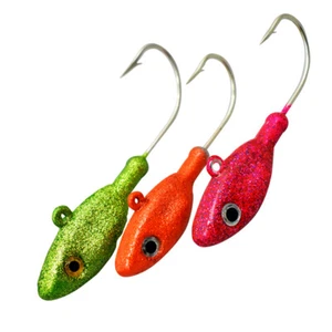 Paquete de 3 cabezales de plantilla Bucktail pesados hechos en EE. UU. 1,5,2,2,5 OZ - ganchos de garra de águila - Imagen 1 de 6