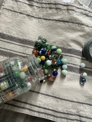 Large  Antique Marbles Collection - Image 1 of 4