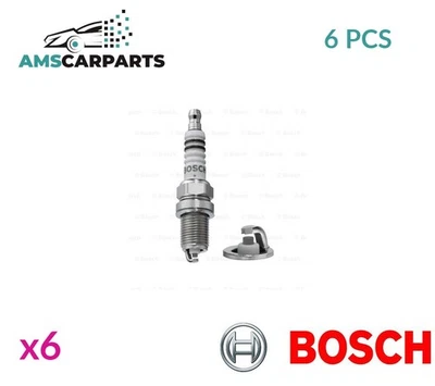 ENGINE SPARK PLUG SET PLUGS 0 242 236 561 BOSCH 6PCS NEW OE REPLACEMENT - Image 1 of 4