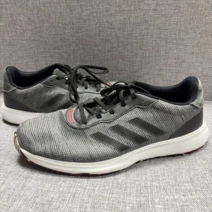 Adidas Uomo US 12 Scarpe da Golf Sneakers EVN 791001 Bianco Nero Rosso - Foto 1 di 9