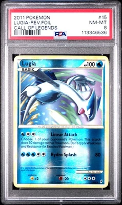 2011 POKEMON CALL OF LEGENDS LUGIA #15 REVERSE PSA 8 NM #113346536 - Image 1 of 2