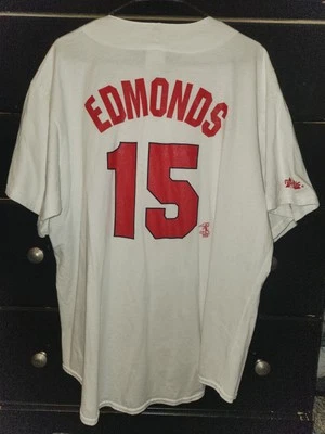 MENS VINTAGE ST LOUIS CARDINALS MLB MAJESTIC JIM EDMONDS #15 JERSEY X-LARGE - Image 1 of 4