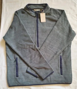 Neu mit Etikett XLARGE Peter Millar Golf verblassender Pullover halber Reißverschluss eisengrau UVP 245 $ - Bild 1 von 6