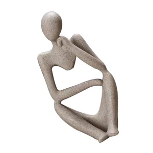 Ornements De Grès Bureau Homme Décoration Artistique Domestique Sculpture - Imagen 1 de 12