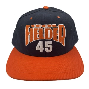 Detroit Tigers 45 Cecil Fielder MLB Snapback Baseball Cap Mütze Nutmeg Orange Blau - Bild 1 von 14