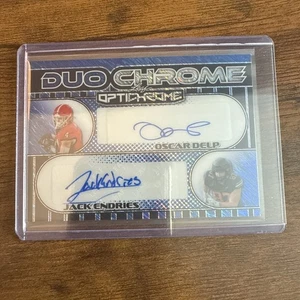 Oscar Delp-Jack Endries 2025 Leaf Optichrome Blue DUO CHROME Autograph 1/1! - Picture 1 of 3