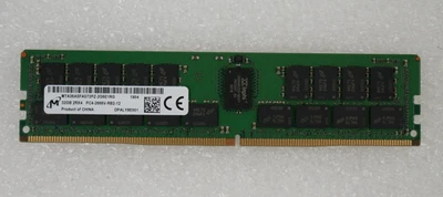 Micron MTA36ASF4G72PZ-2G6E1 32GB PC4-2666V DDR4 ECC Reg Server Memory RAM - Image 1 of 2