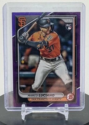 2024 Bowman Bowman Marco Luciano #18 Purple #/250 - Image 1 of 2