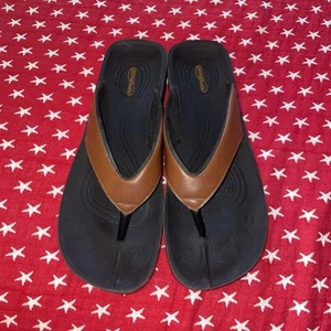 Aerothotic Zehenstegsandalen Damen Größe 41 braun Flip Flop Zehenstegslipper - Bild 1 von 12