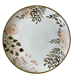 POTTER'S STUDIO Fall Pumpkin Floral 11in Ceramic Dinner Plates Set of 4 NEW - Picture 1 of 11