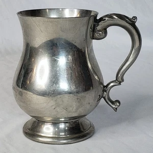 Vintage Sheffield English Pewter England Tankard Stein Beer Mug Heavyweight - Picture 1 of 6