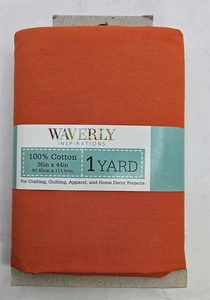 Waverly Inspirations Precut 1 Yd fabric 36inx44 in Zinnia, (reddish orange) - Picture 1 of 3