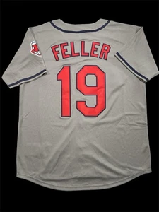 NWT’s Cleveland Indians Bob Feller Men’s Jersey Size Large - Picture 1 of 5