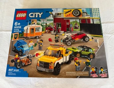 LEGO 60258 Retired Tuning Workshop Car Garage City Town Modular Set - Image 1 of 3