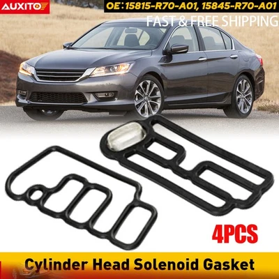 Junta solenóide cabeça cilindro Honda Pilot ajuste 2009-2015 4 peças 15845R70A01 - Imagem 1 de 4