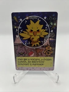 Pokiebubies 1ª Edición Fan Art Chef Ken Lee Zapie #55 Zapdos V2 Holo Pokemon - Imagen 1 de 4