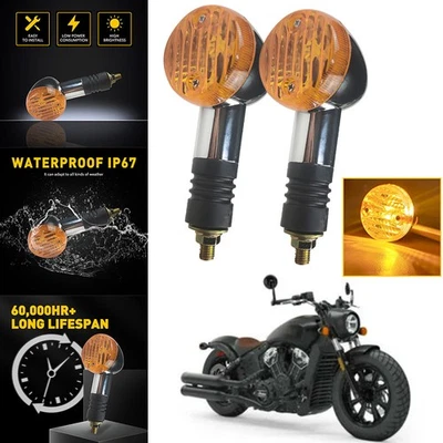 2x Juego de luces de señal de giro de motocicleta para Shadow Honda VT 750 1100 VTX 1300 1800 Foto 1 de 4