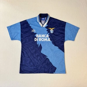 SS Lazio 1994/1995 Vintage Away Football Shirt Soccer Jersey Umbro Men's Size L - Picture 1 of 16