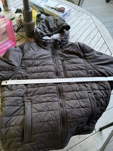 Gerry Puffer Jacket Men's Size XLarge Full Zip Hooded Pockets Black - Picture 1 of 14