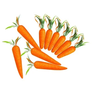 10 Pcs Carrot Ornaments Foams Carrots Hanging Decoration Party Decorations - Picture 1 of 12