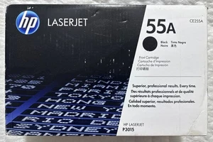 HP 55A Black Toner Cartridge CE255A For HP LaserJet P3015 Sealed Retail Box - Picture 1 of 12