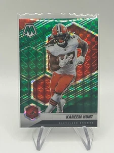 Kareem Hunt-2021 Mosaic Green Reactive Prizm #56 Browns* - Picture 1 of 2