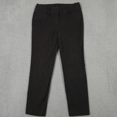 Pantalones Talbots Mujer 4 Gris Oscuro Newport Pierna Recta Vestido Carrera Trabajo Pantalón Foto 1 de 4