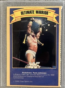 Vintage WWF Wrestling Gold Bond Ice Cream Card WWE Rare 1990 Ultimate Warrior - Picture 1 of 2