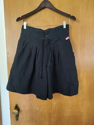 Pantalones Cortos Vintage GITANO 1990s High Rise Mamá Negro 7/8 Culotte  Foto 1 de 4