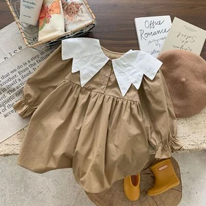 Spring and Autumn New Children's Clothing Little Girl Long Sleeve Dress - Picture 1 of 1