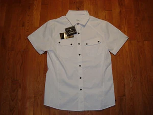 NWT SPYDER MEN'S TWIST S/S SHIRT STRETCH NYLON SLIM FIT WHITE SMALL - Picture 1 of 5