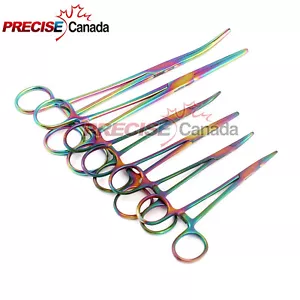 Ultimate Hemostat Set Multi Color, 6 Piece Ideal for Hobby Tools Rainbow Color - Picture 1 of 3