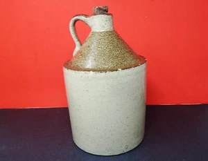 Vntg Early 1900 One Gallon Stoneware Salt Glazed Whiskey Moonshine Jug Crock GUC - Imagen 1 de 11