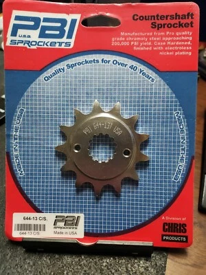  2003-2009 Suzuki LT-Z400 стальная передняя звездочка, 13T PBI - 644-13 - Kawasaki KFX - Изображение 1 из 4