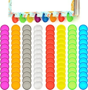 104 Pieces Mini Plastic Book Binding Discs, 8 Colors Binding Ring Discs Expansio - Picture 1 of 3