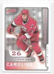 Eric Cole Carolina Hurricanes 2001/02 Victory Prospects Rookie #442