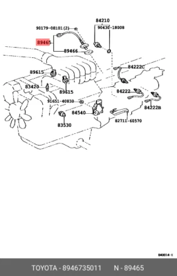 TOYOTA GENUNE OEM 1999 2000 2001 2002 4RUNNER TACOMA SENSOR DE COMBUSTIBLE DE AIRE 89467-35011 Foto 1 de 2