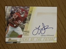 Vtg 2003 Bowman Signs of the Future Autographs #SF-LJ LARRY JOHNSON RC NM/Mt SSP