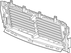 Grand Cherokee L 21-25 Jeep 68508765AA Front Radiator Shutter Assembly - Picture 1 of 1