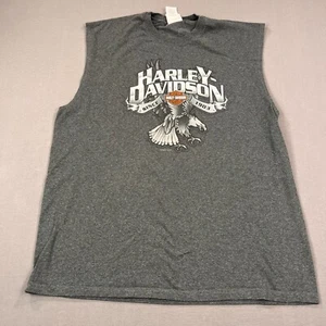 VTG 07’ USA Harley Davidson Tank Top Mens XL Eagle Graphic Sleeveless Crew Neck - Picture 1 of 9