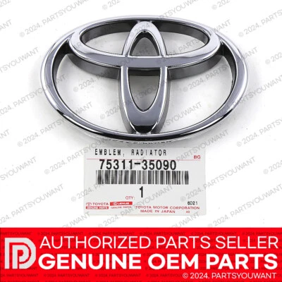 GENUINE OEM Toyota Tacoma 4Runner Pickup T100 Front Grille Emblem 75311-35090 - Image 1 of 4