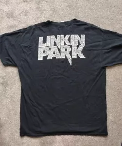 Vintage Linkin Park T-Shirt schwarz Logo Name hinten Fruit Of The Loom XL / 2XL - Bild 1 von 6