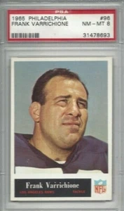1965 Philadelphia football card #96 Frank Varrichione, Los Angeles Rams PSA 8 - Picture 1 of 1