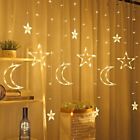 3.5m Star Moon Led Curtain Lights Ramadan Eid Mubarak Fairy String Light Decor