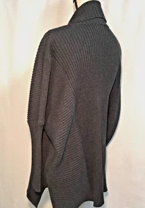 Cabi Cosmo Womens Chunky Sweater Cardigan Loose Fit Doleman Sleeve Gray Small - Picture 1 of 9