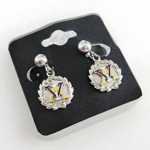 Seltene Vintage Virginia Militär Clip On Schraubverschluss Ohrringe - Bild 1 von 5