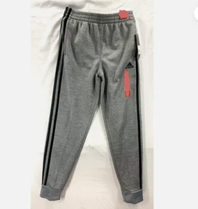 Adidas Originals Kids' 3 Stripes Melange Joggers Sweatpants(GRAY, MEDIUM) NWT - Picture 1 of 3