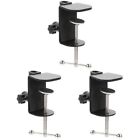  3 Pieces Metal Desktop Clip Monitor Table Clamp Phone Holder