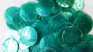 100 discos de capa redonda verde Tosca de 1,5" dos orificios - Imagen 1 de 3