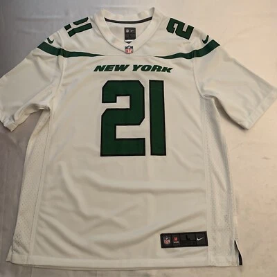 Camiseta Nike New York NY Jets On Field blanca para hombre grande Thaler #21 nueva sin etiquetas Foto 1 de 4